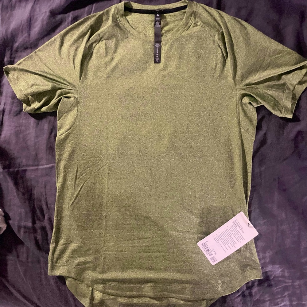 NWT Lululemon Mens Drysense Short Sleeve Shirt - M Faded Zap -